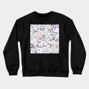 Minimal Colorful Abstract Leaf Pattern Crewneck Sweatshirt